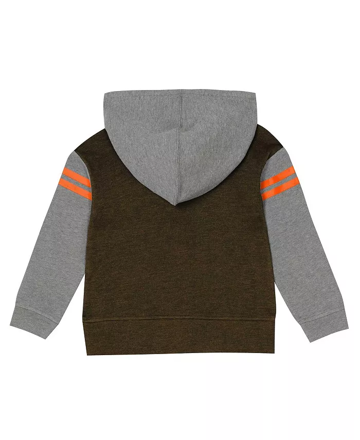 Комплект из двух предметов для малышей Cleveland Browns Club House: толстовка с длинным рукавом и леггинсы Outerstuff — фото 4