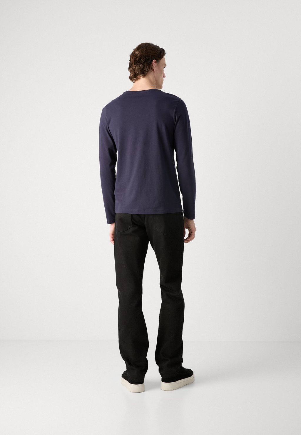 

Топ с длинными рукавами SLIM FIT Calvin Klein, темно-синий