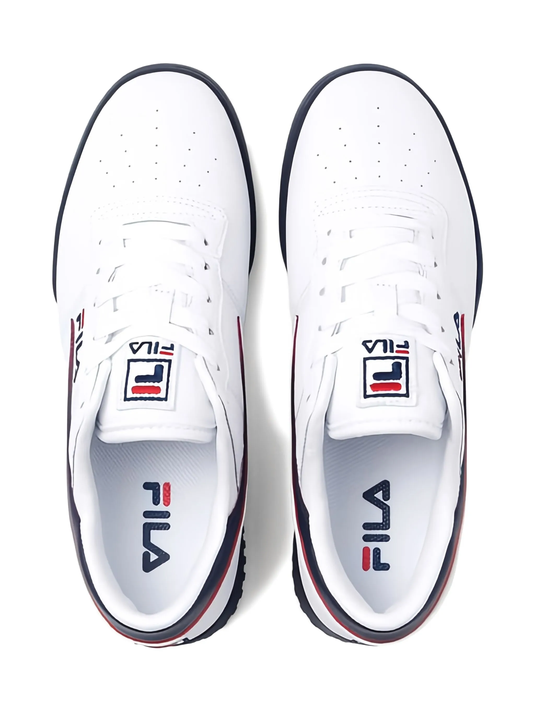 Кроссовки Original Fitness White/Navy/Red Fila Kids, белый — фото 4