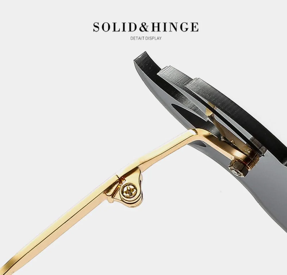 

Женские панк-солнцезащитные очки без оправы 2027 года, модные коричнево-розовые безрамочные солнцезащитные очки, уникальные женские очки-сиамские очки MTZJH, Pink