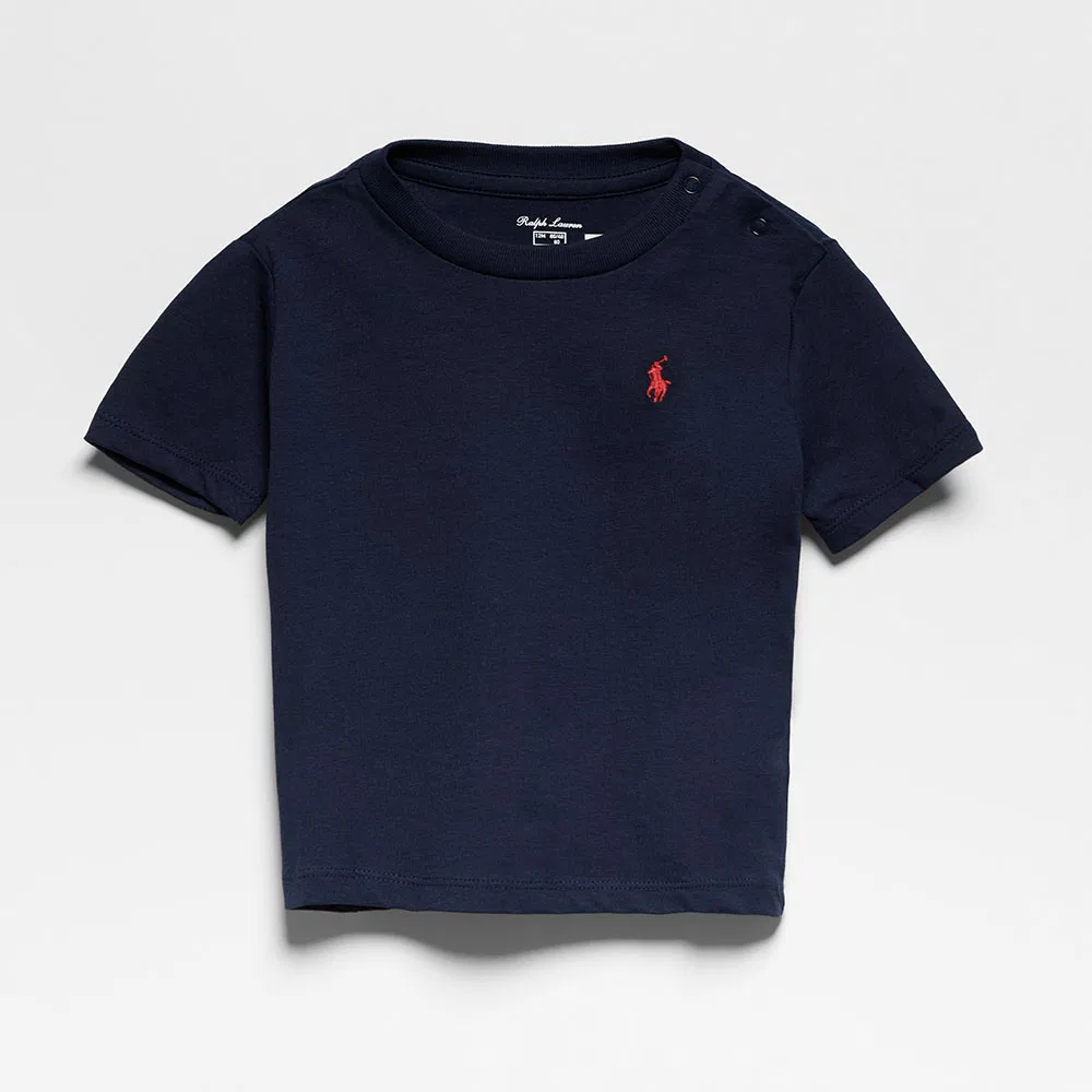 Детская футболка Cotton Jersey Crewneck тёмно-синяя от Polo Ralph Lauren Children