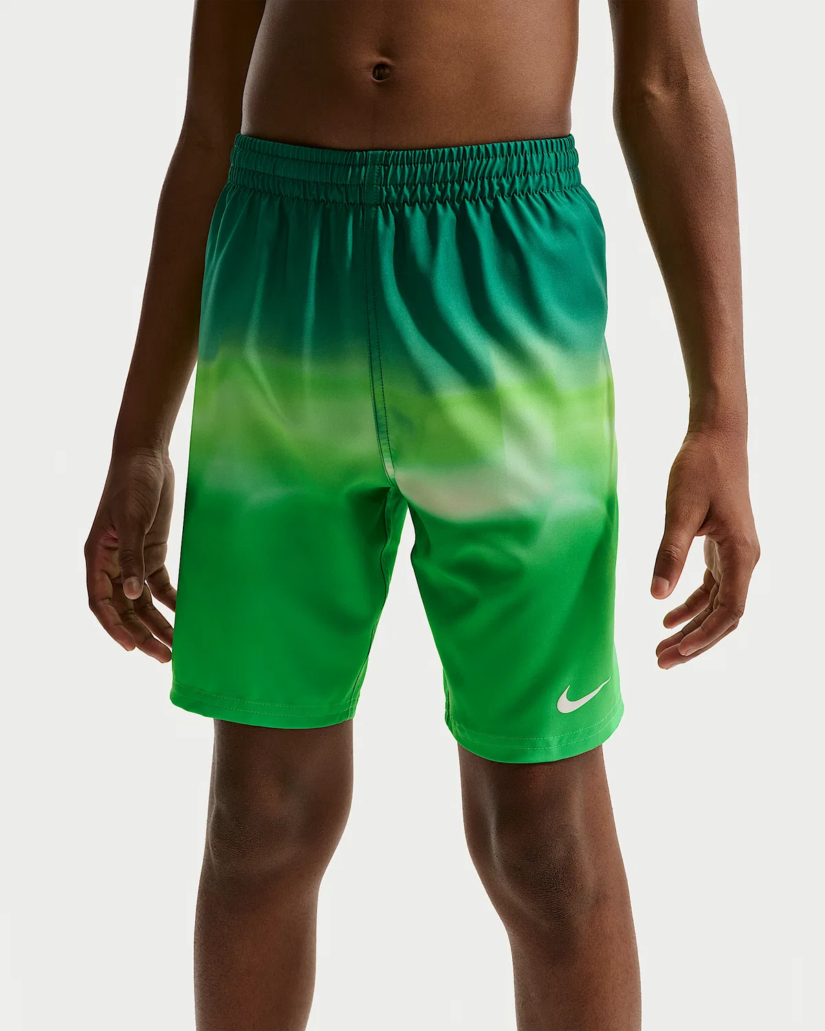 Детские (мальчиковые) плавки Nike Swim Breaker 7" с боксерской подкладкой, Malachite — фото 2