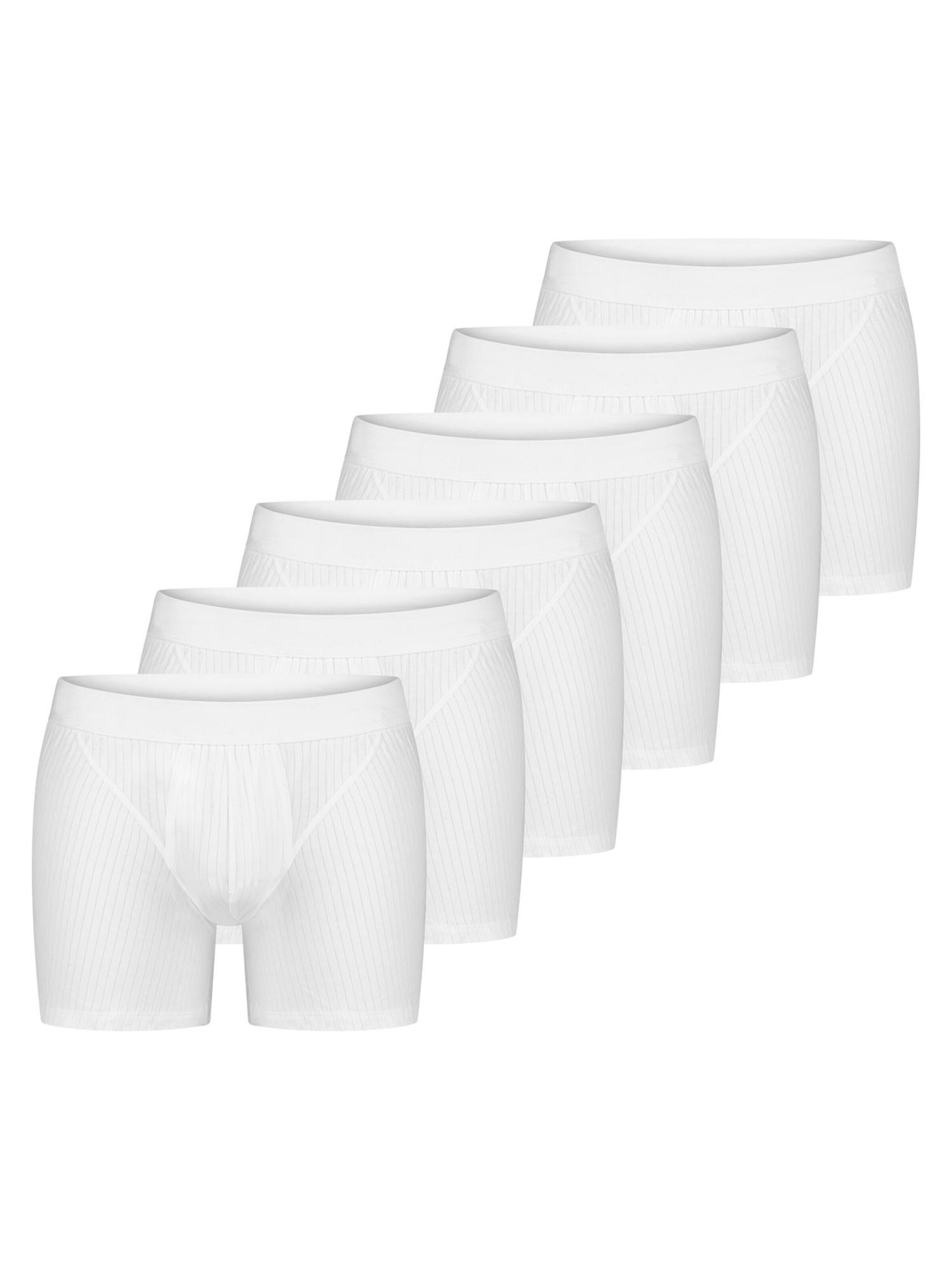 

SCHIESSER Боксеры 'Cotton Essentials Authentic' в белом цвете