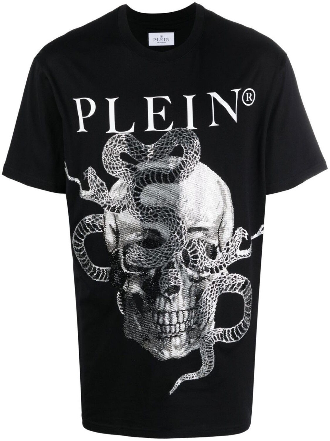 

Philipp Plein футболка с принтом Snake, черный