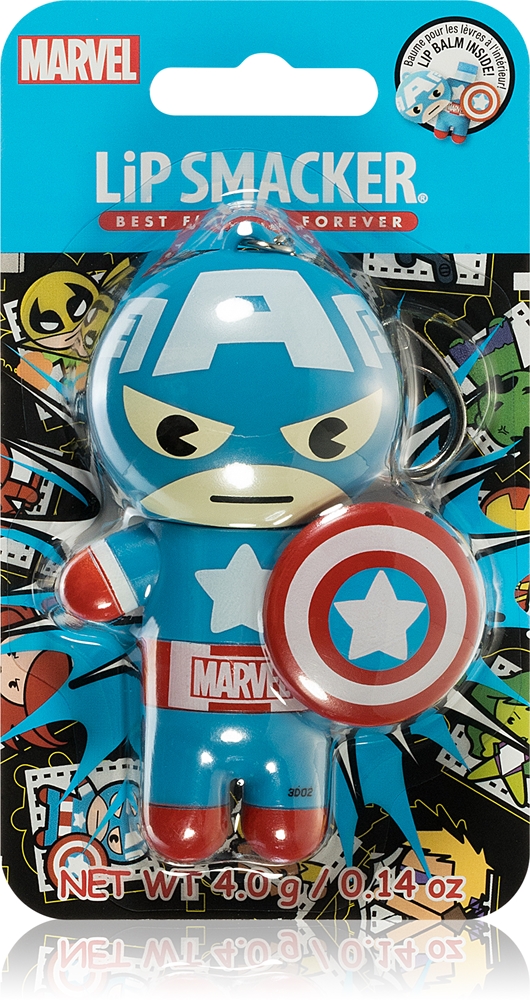 

Бальзам для губ Marvel Captain America Lip Smacker, kvapas red, white & blue-berry 4 гр