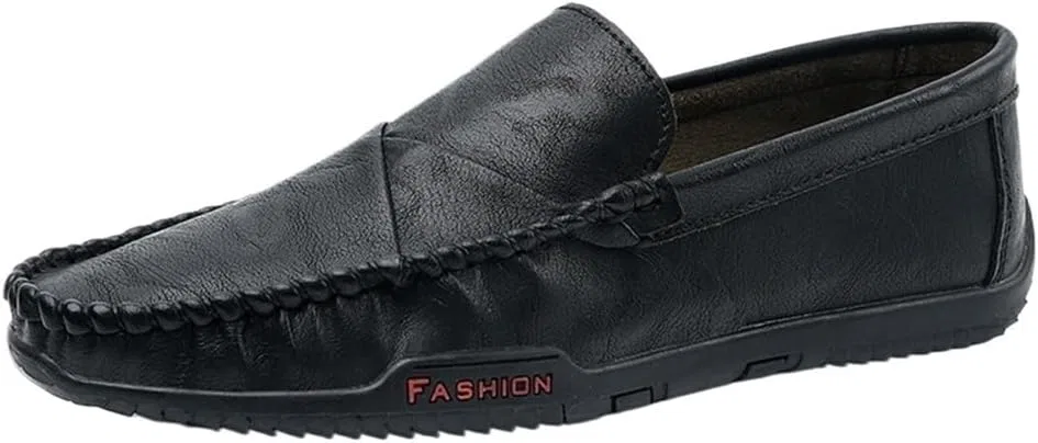 Лоферы мужские, дышащие, PU, Black DHFIRUFSHLO