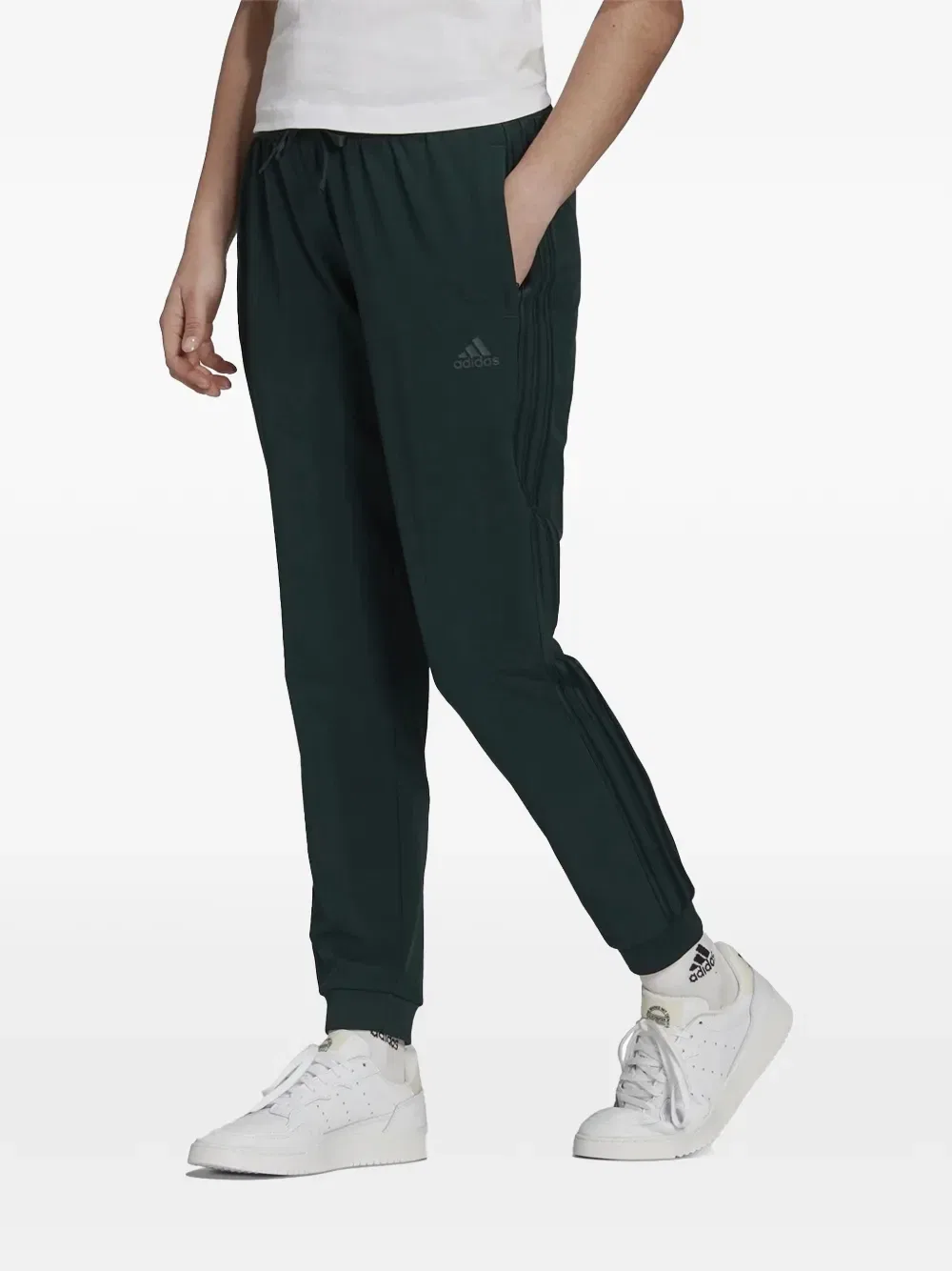Тканые брюки Tiro19 Adidas, зеленый