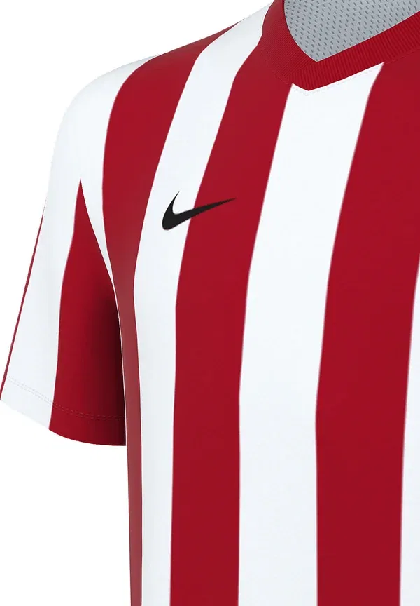 Футболка Nike Performance Division v Striped Fussball Teamsport, бело-красная — фото 3