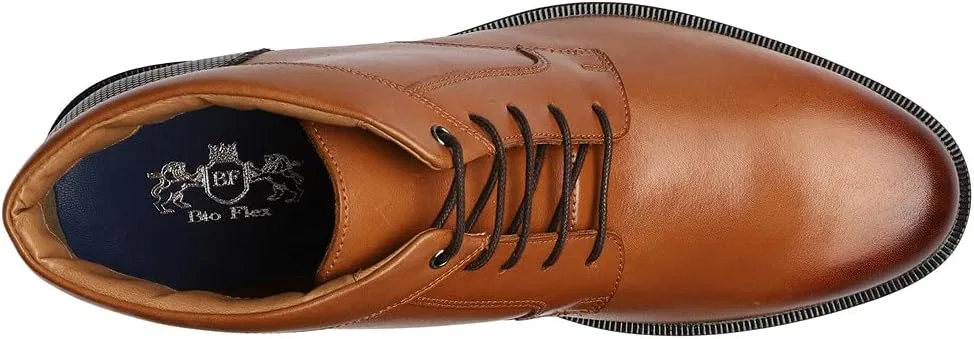 Bioflex Элегантные мужские кожаные ботинки Desert Boots черного, коричневого и коньячного цвета, стелька из пеноматериала с эффектом памяти, оптимальная амортизация, мужские ботинки, ботильоны, размеры 40-46 — фото 3