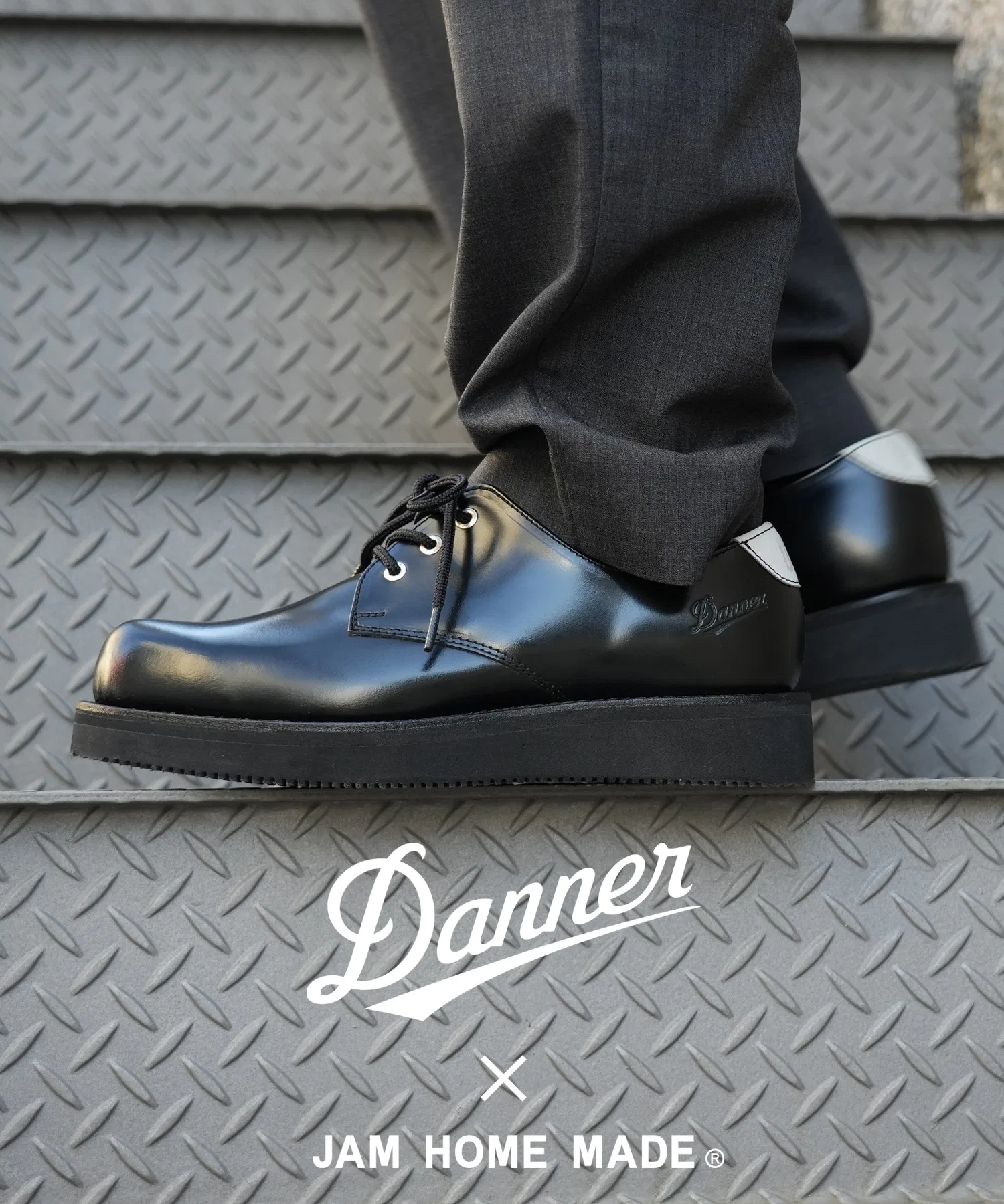 Унисекс кожаные туфли Danner UTOPIA с круглым мысом чёрные