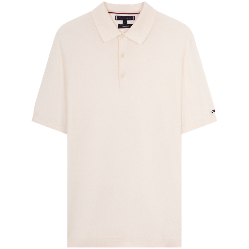 

Мужская поло Tommy Hilfiger, экрю z00, Белый, Мужская поло Tommy Hilfiger, экрю z00