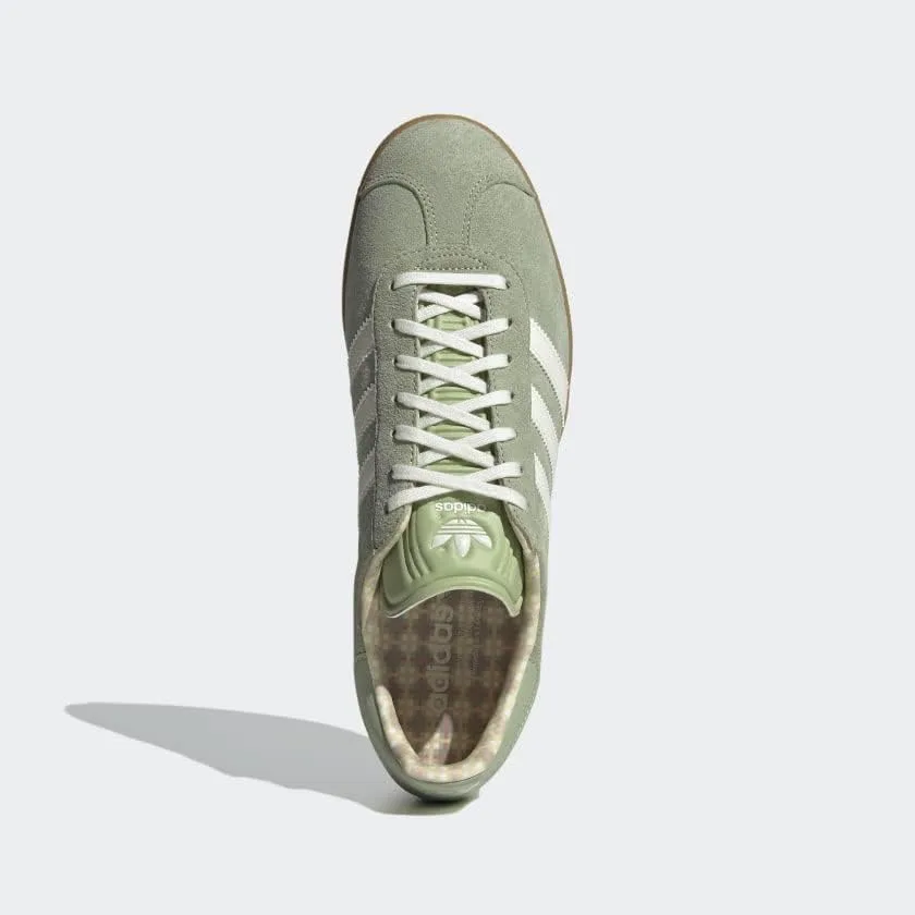 Мужские кроссовки Adidas Gazelle для зала, зеленый — фото 4