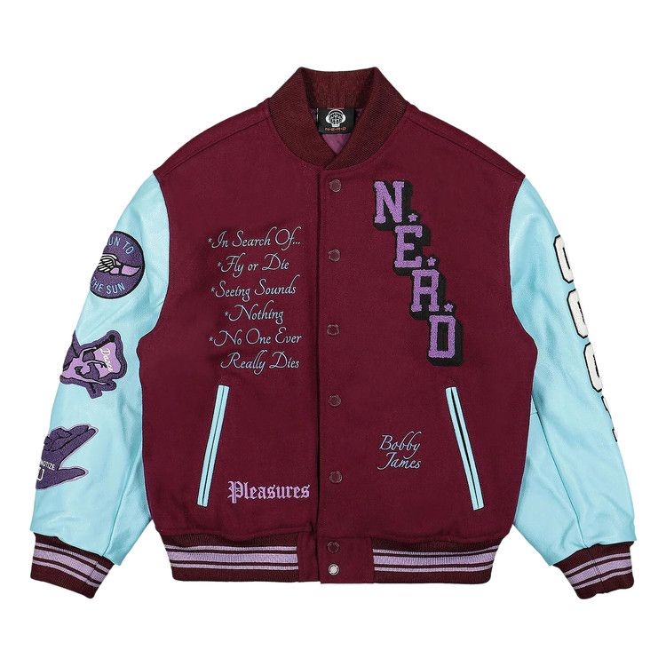 

Куртка Pleasures N.E.R.D. Varsity Jacket, Purple