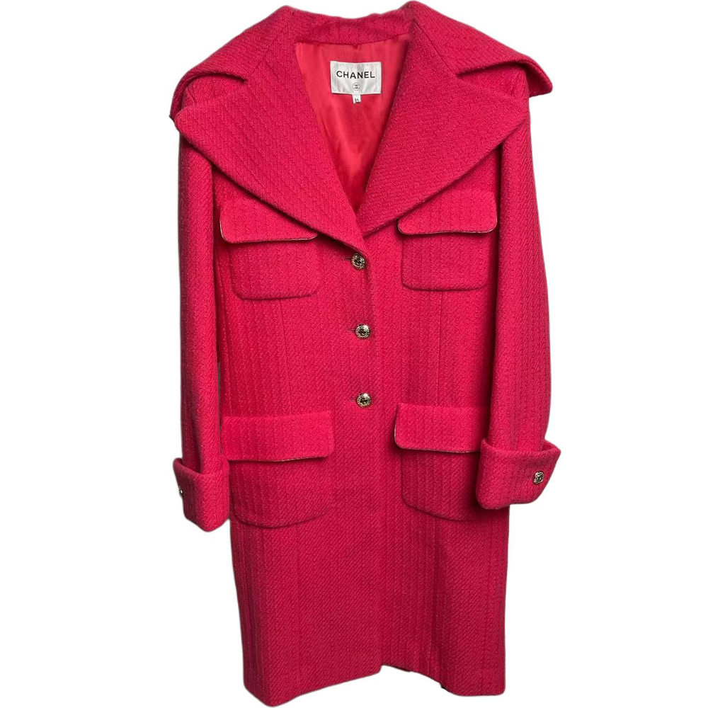 

CHANEL Премиальное пальто ручной работы, Rose Red