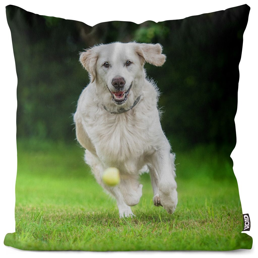 

Чехол на подушку VOID Golden Retriever Ball, полиэстер, водонепроницаемая подушка для улицы и дома. Размер: 80 x 80 см.