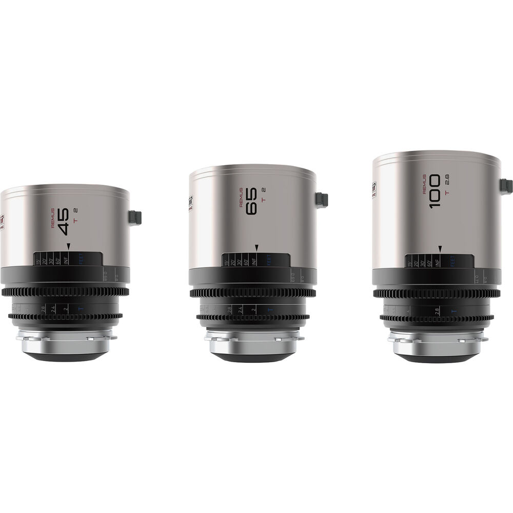 

Объектив BLAZAR LENS Remus 45/65/100 мм T2.0, полнокадровый анаморфотный объектив с 1,5-кратным увеличением, комплект из 3 объективов с чехлом (ARRI PL, серебристый блик)