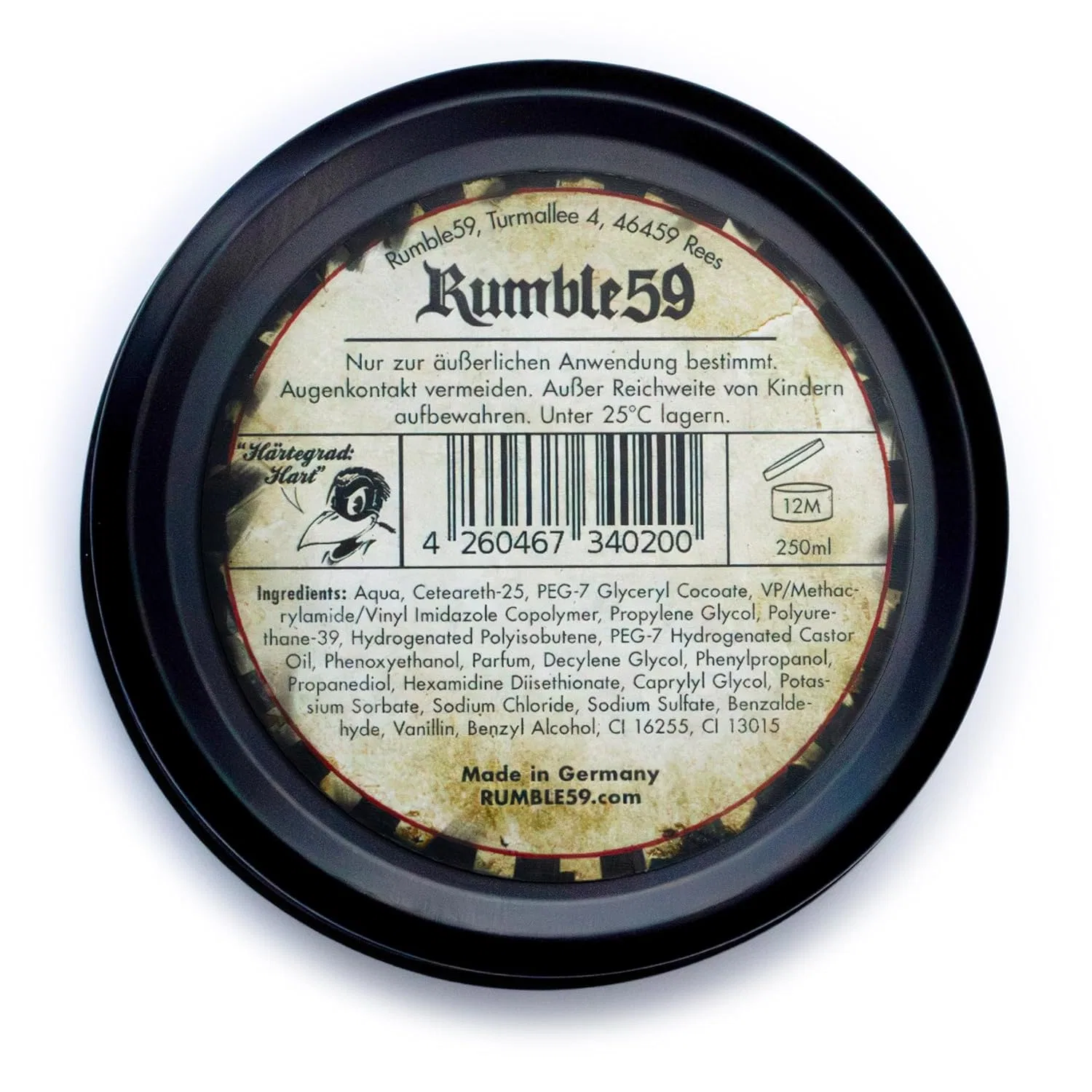 Мужская помада для волос Rumble59 с ароматом вишни, 250 мл Schmiere Feinste Haar-Pomade — фото 2