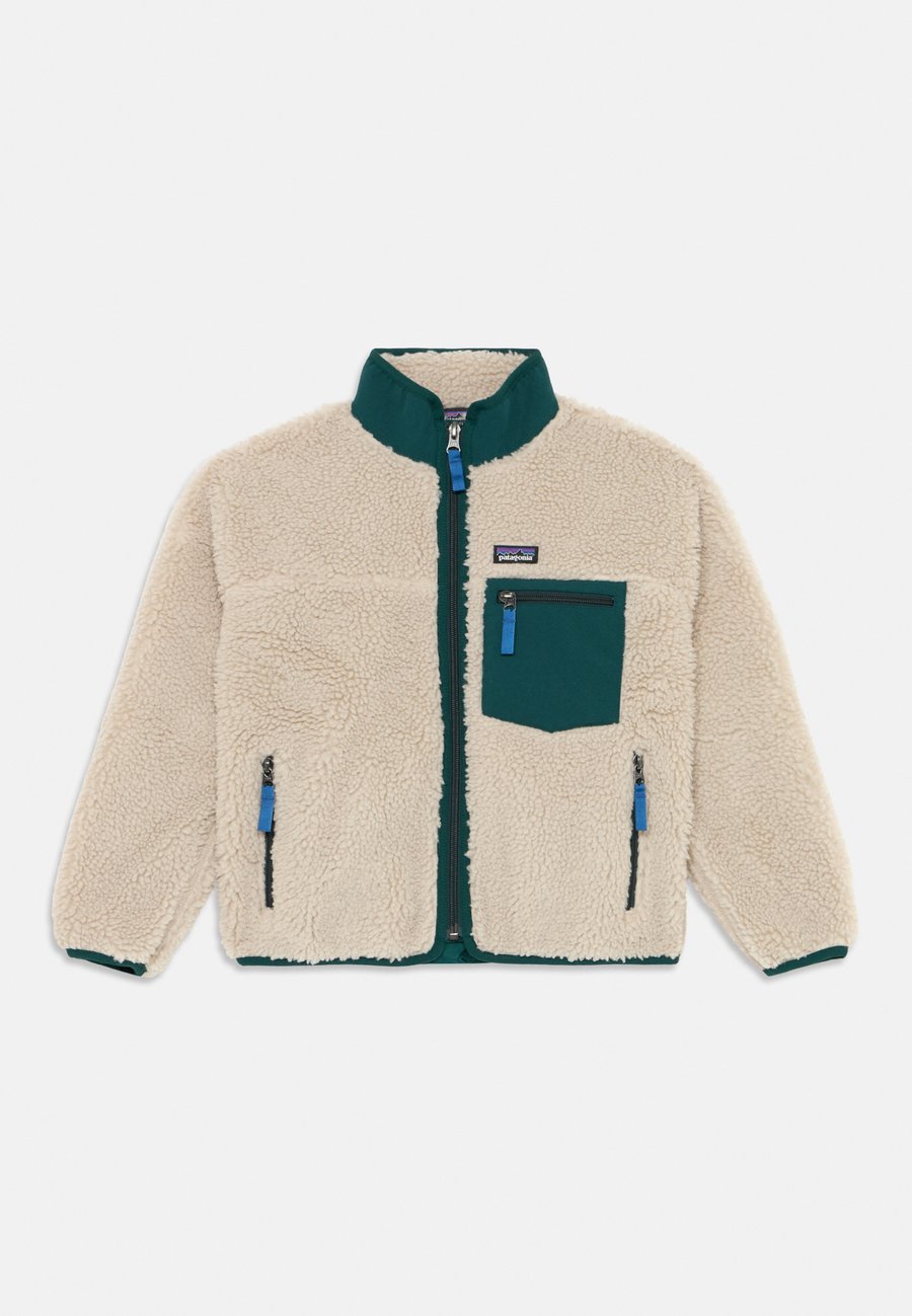 

Флисовая куртка Patagonia RETRO JACKET UNISEX, Natural/Cascade Green/Off-White