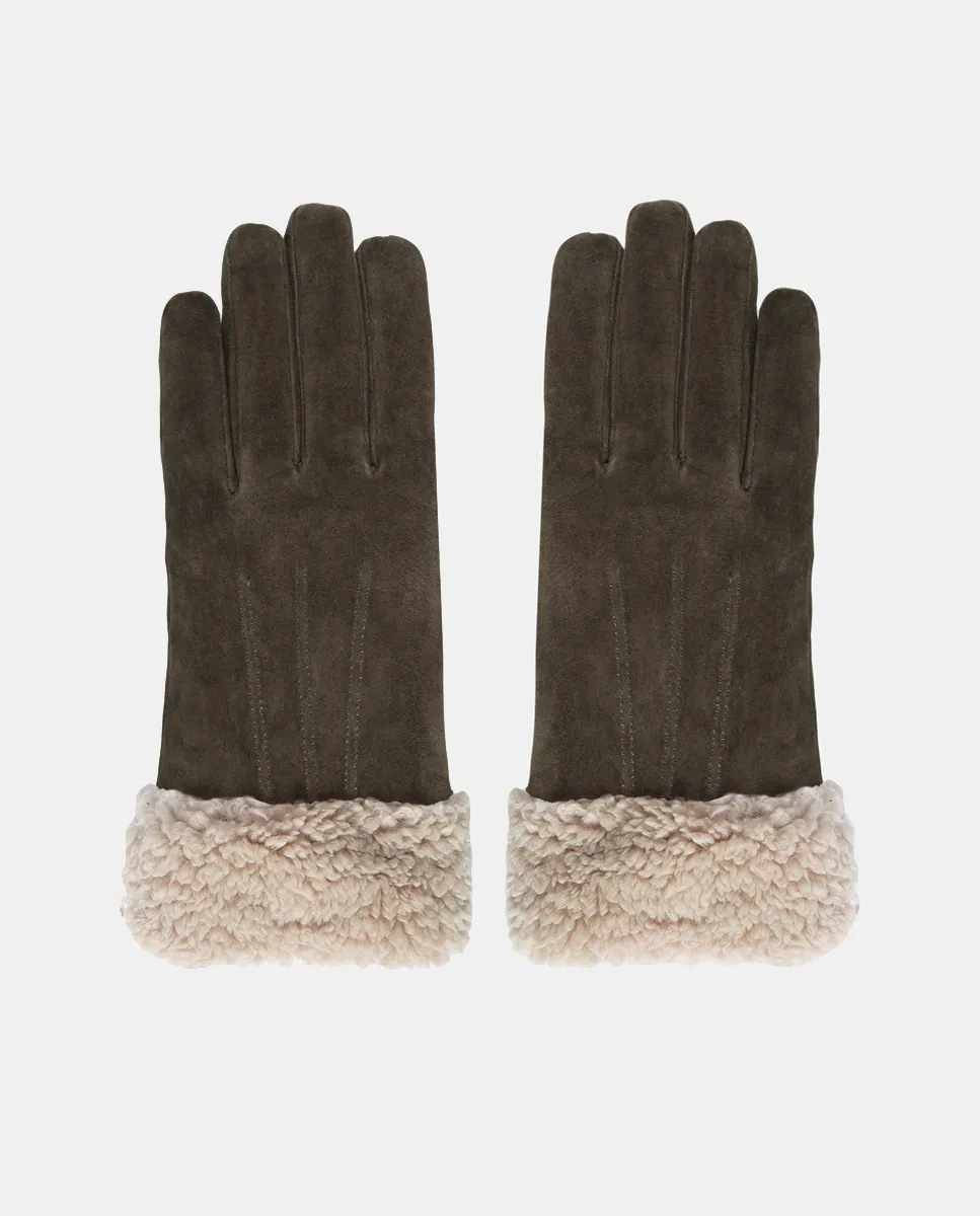 

Кожаные перчатки Isotoner, темно-коричневый