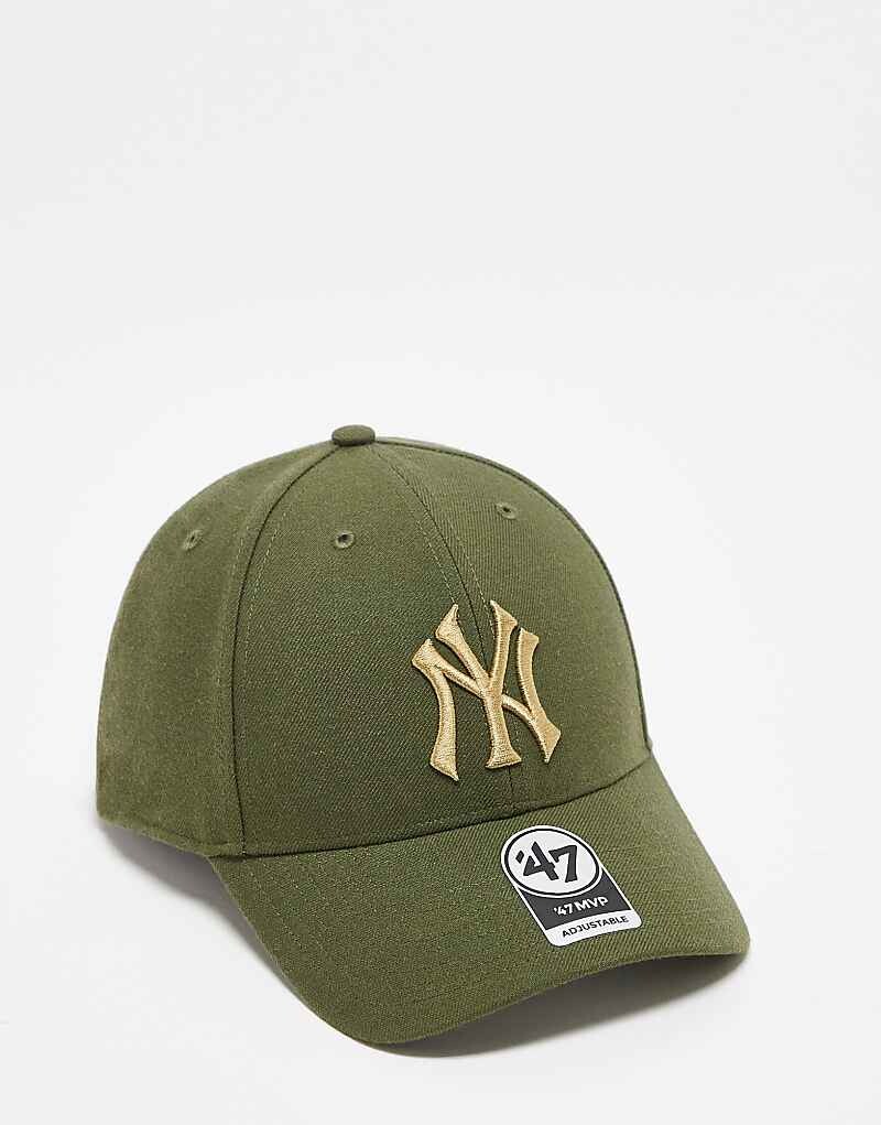 

47 Brand – New York Yankees – бейсболка цвета хаки с металлическим логотипом