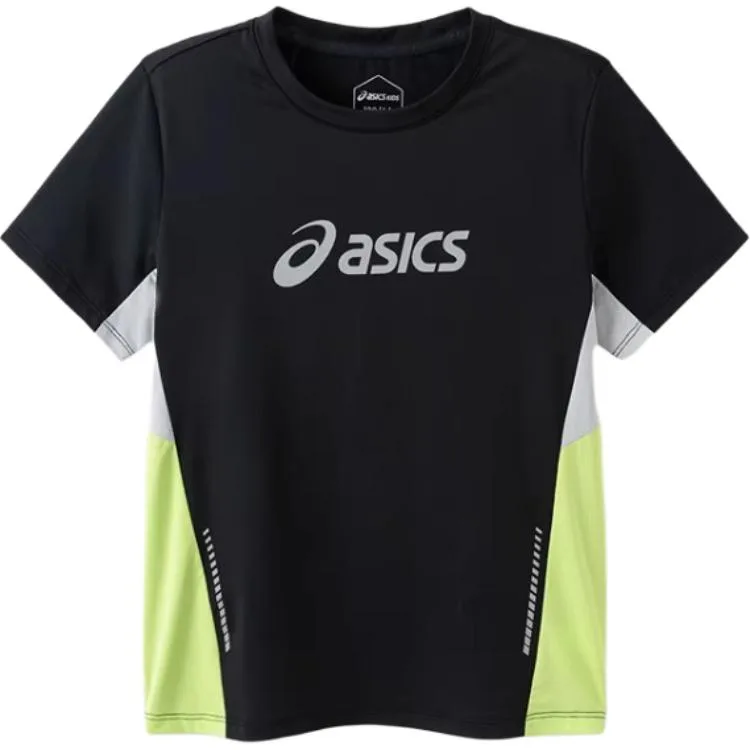 Футболка с круглым вырезом для школьников ASICS, 9000 Black