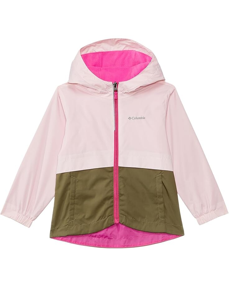 

Куртка Columbia Kids Rain-Zilla II Jacket, цвет Satin Pink/Stone Green