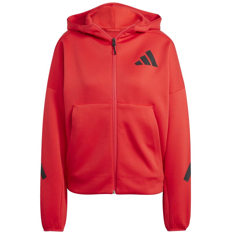 

Hooded sweatshirt zne full-zip Adidas, цвет purrub