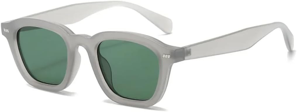 

Солнцезащитные очки с защитой UV400 | Леопардовый принт, заклепки, панк, разноцветные линзы | Для женщин и мужчин, для занятий спортом на открытом воздухе и вождения DSVIGF, Matte Gray Green