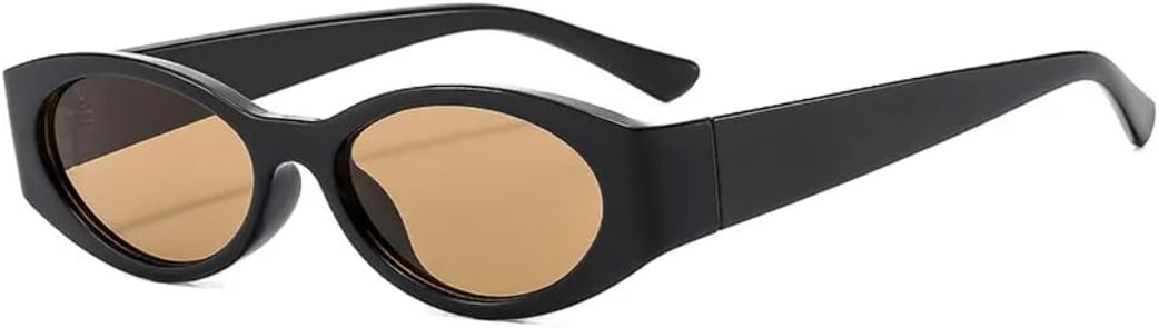 

Винтажные узкие солнцезащитные очки в маленькой оправе овальной формы для активного отдыха, женские, в стиле панк, мужские спортивные, с защитой от УФ-излучения UV400 TVTBBVV, Black Tea