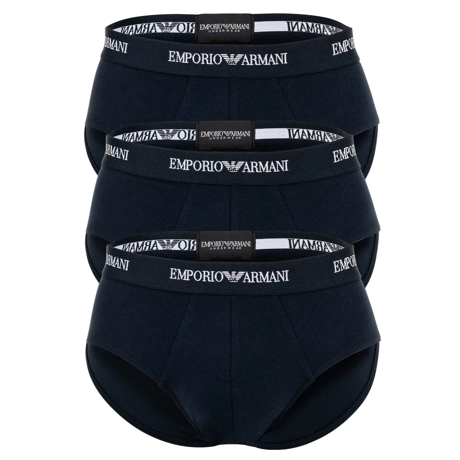 Слипы 3er Pack хлопок Emporio Armani, синий