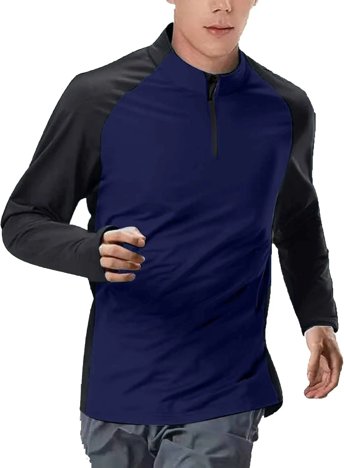 

Мужская футболка с круглым вырезом и длинным рукавом