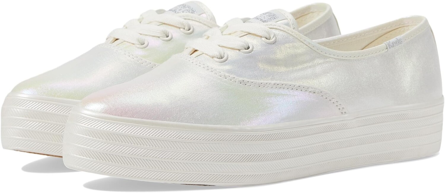 

Кроссовки Keds Point Lace Up, цвет White Pearlized Textile