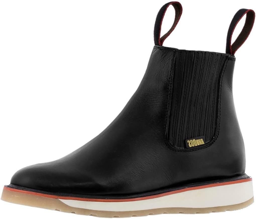 

Мужские ботинки El Presidente T20W2 черные, кожаные, с вставкой, противоскользящие, с мягким носком