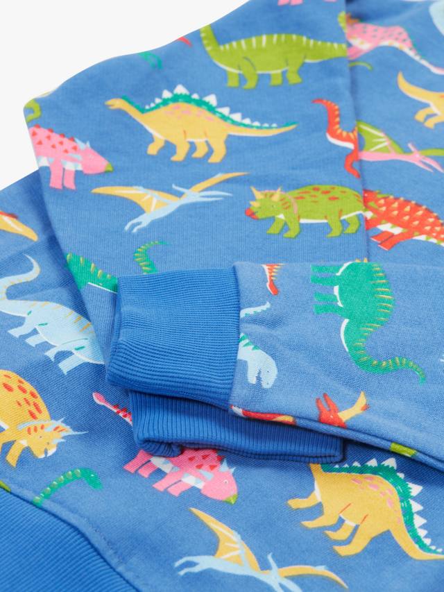 Детская толстовка Frigi Kids Superb Organic Cotton с динозаврами Frugi, Cobalt — фото 3