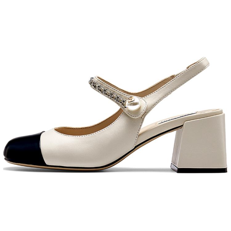 Мелоди Чанки Каблук Высокие каблуки 6 см Женские NINE WEST, Черный/Голубой