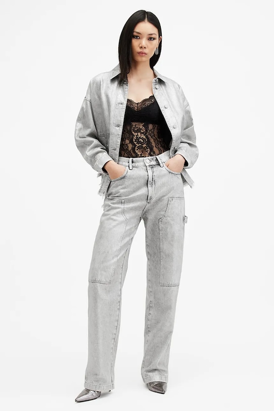 

Хлопковые джинсы MIA Allsaints, серый