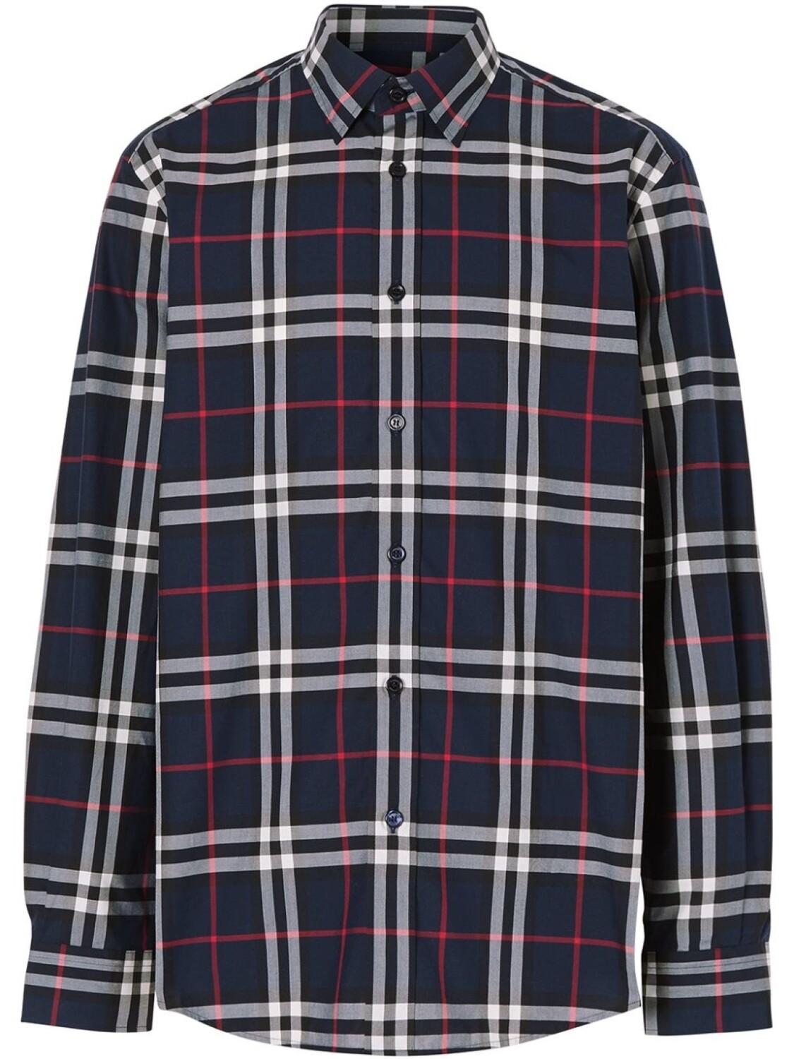 

Burberry поплиновая рубашка в клетку Vintage Check, синий