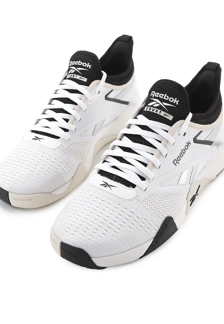 Кроссовки мужские для корта, Nano Court Reebok, белый/черный — фото 2