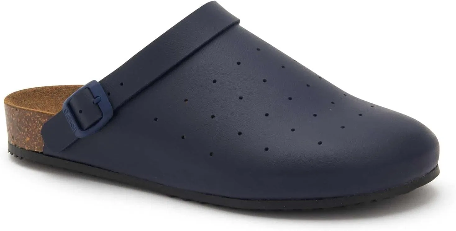 Клоги Scholl Unisex Cork Pro Medical Work Shoe, Blue — фото 2