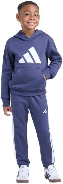 Детский спортивный костюм Adidas, худи и брюки, синий