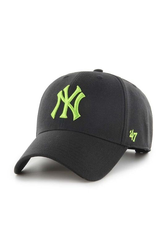 

Бейсболка MLB New York Yankees из смесовой шерсти 47 brand, черный