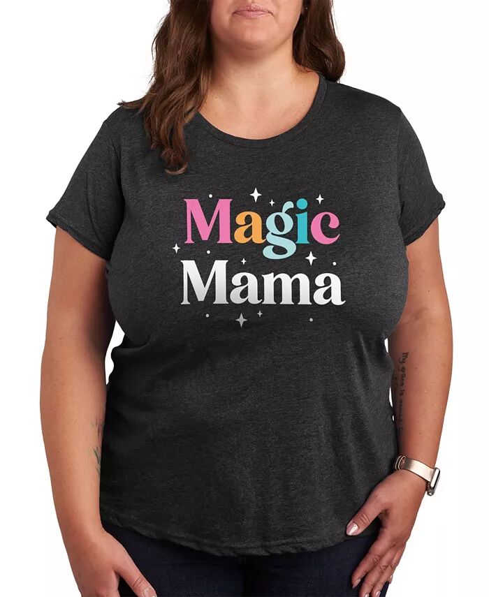 

Футболка Magic Mama с принтом большого размера Hybrid Apparel, серый