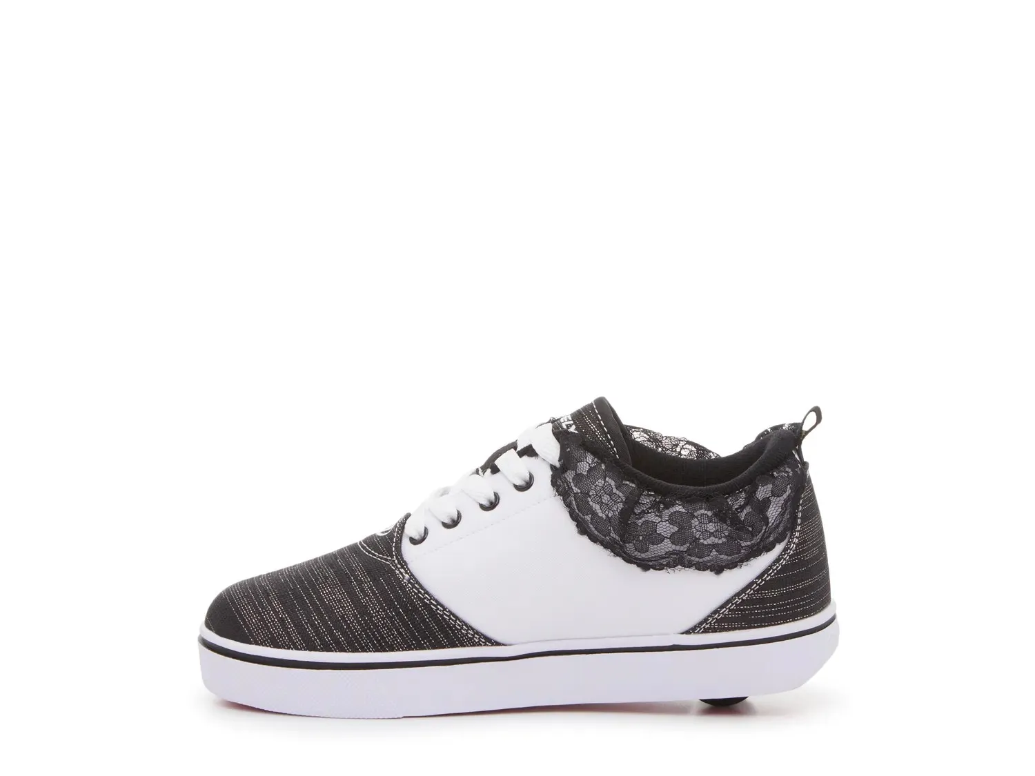 Кроссовки Heelys Pro 20 Skate Shoe — детские, черно-белый цветочный принт — фото 3