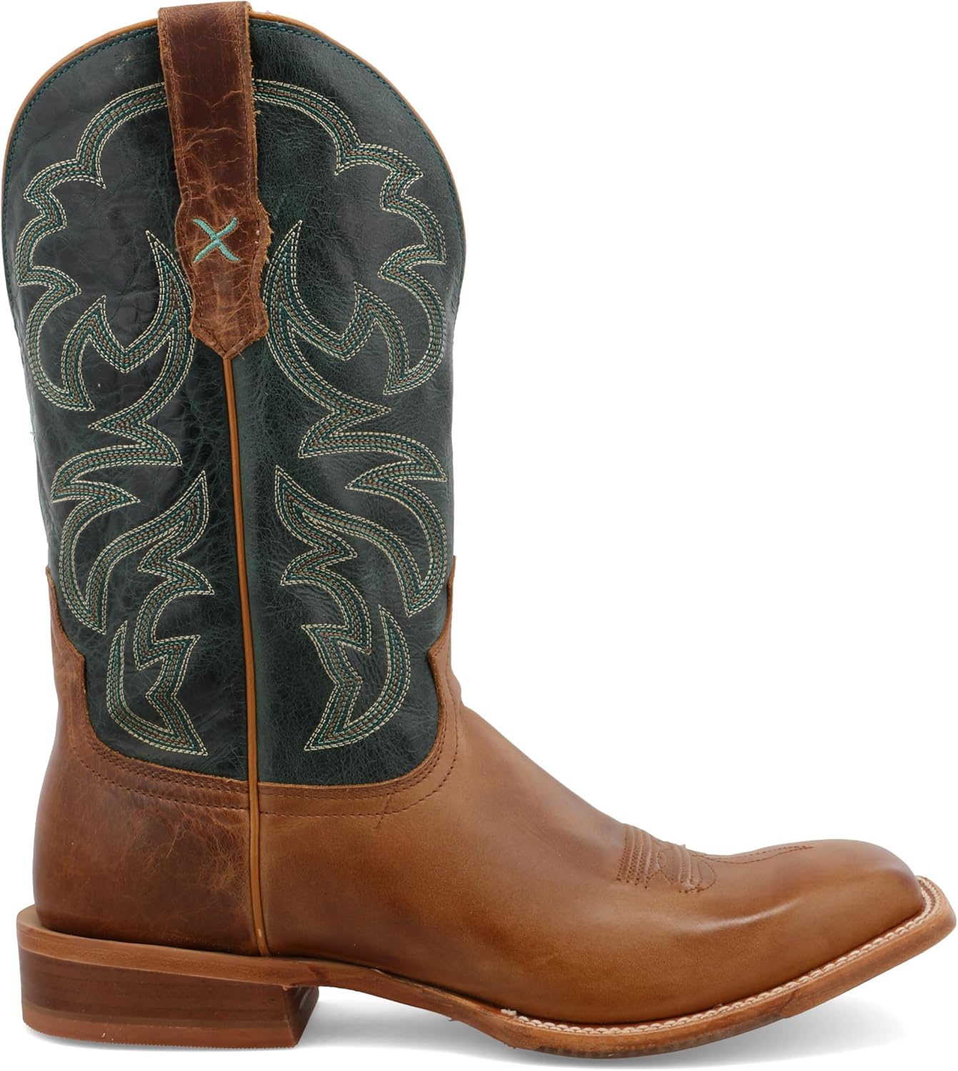 Ковбойские сапоги Twisted X Men's 12 Rancher Western, бирюзовый/бронзовый — фото 4