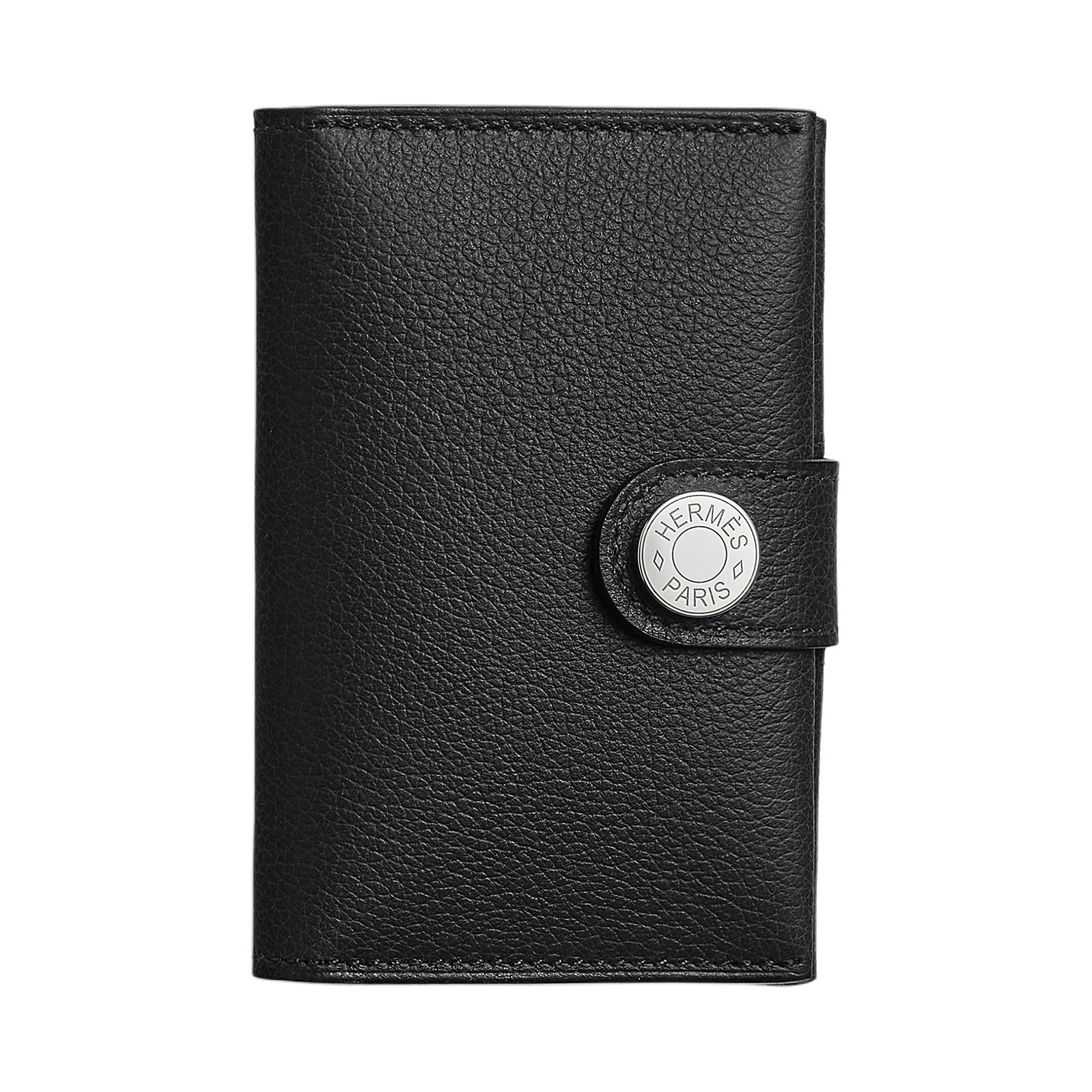 

HERMES RMS Evergrain Calfskin Card Holder Unisex 89 Noir Black