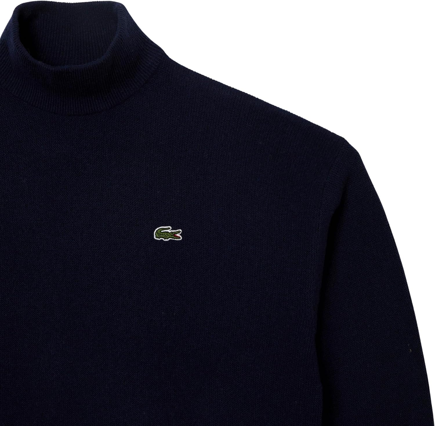 Свитер Lacoste Lacestone с высоким воротником, свободного кроя, темно-синий — фото 2