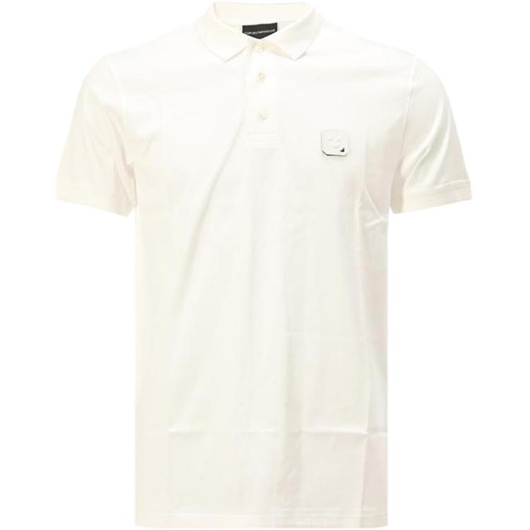 

Футболка поло EMPORIO ARMANI мужская белая