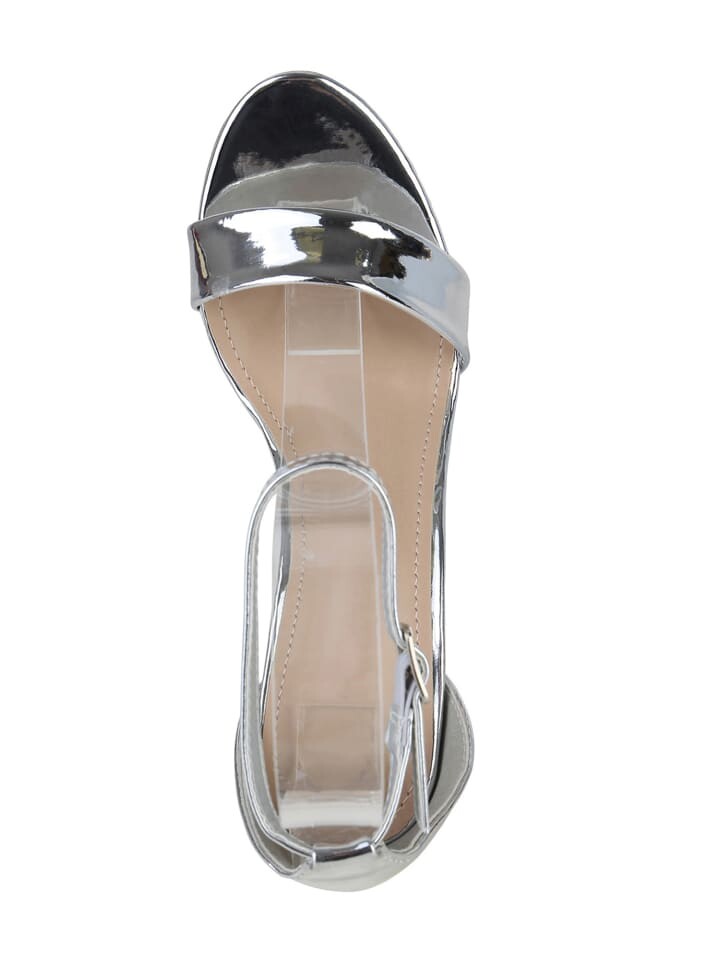 Сандалии на плоской подошве VAN HILL High Heels Chloe, серебряный — фото 4