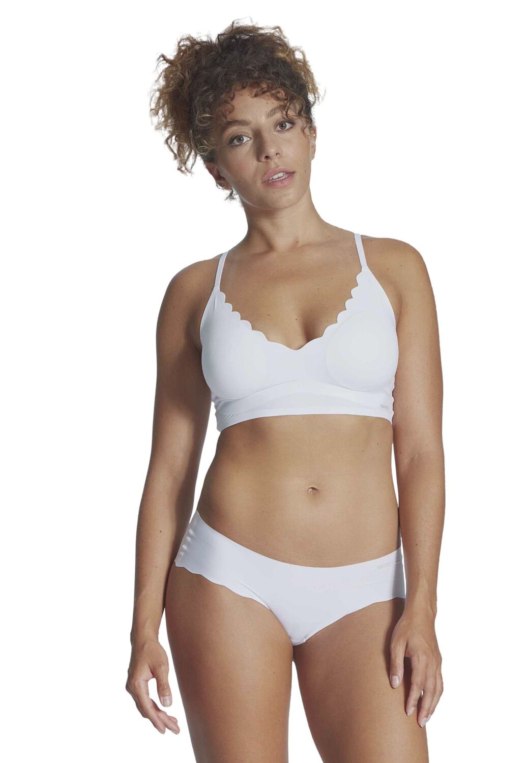 

Micro Essentials Бюстье со съемными подушечками для женщин SKINY, белый
