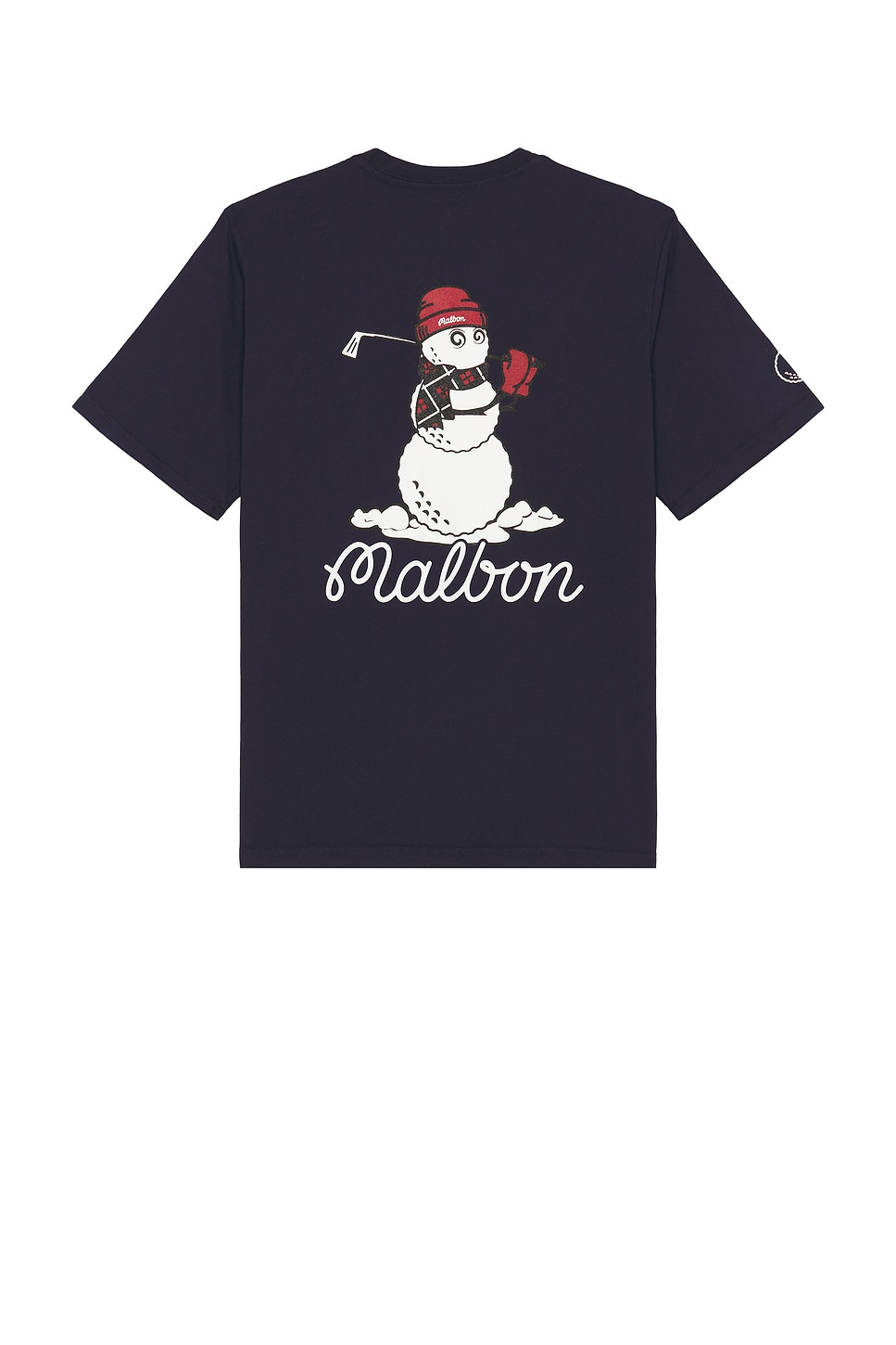 

Футболка x revolve со снеговиком и ведрами Malbon Golf, синий